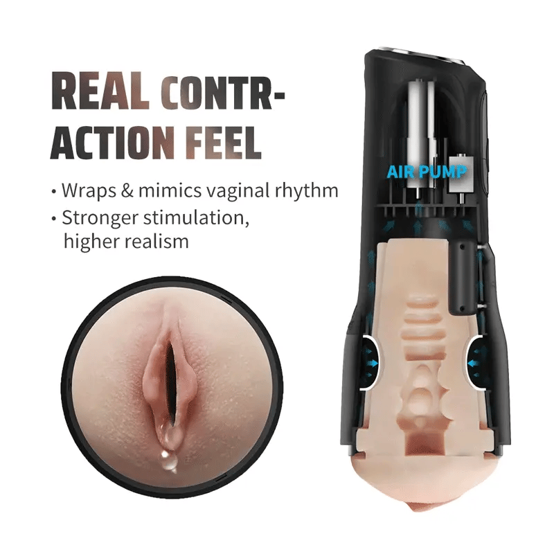 XS7: Smart Auto Stroker with Gen 2 Contraction, Suction & Vibration