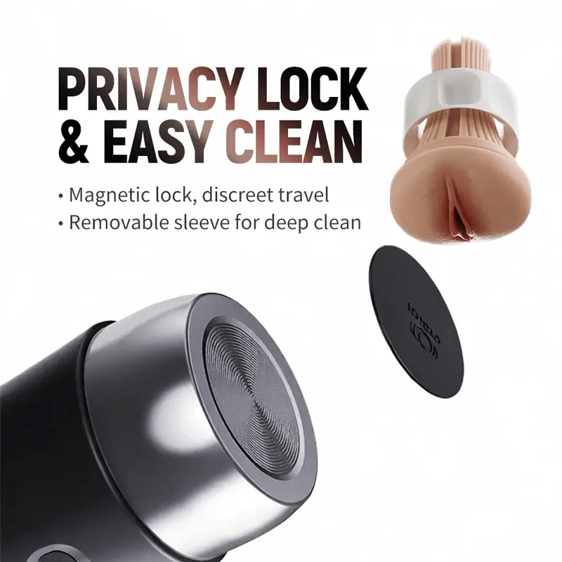 XV2: Luxury Auto Stroker with Privacy Lock, Suction & Vibration