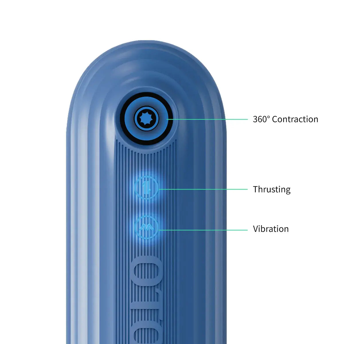XT9: Waterproof Male Stroker with 360° Contraction, Thrusting & Vibration