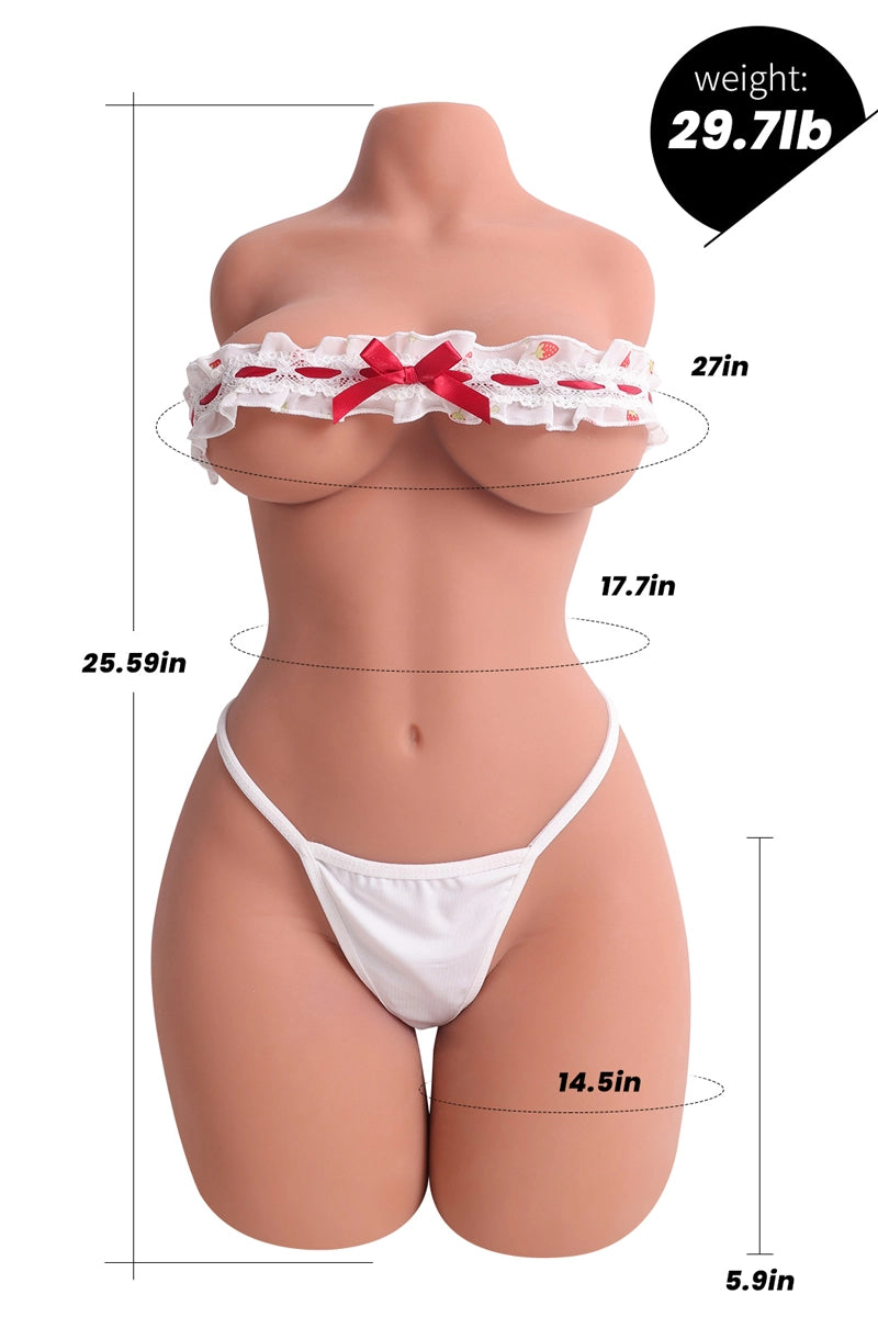 Adna: 29.76LB Realistic Brown Skin Female Torso Sex Doll