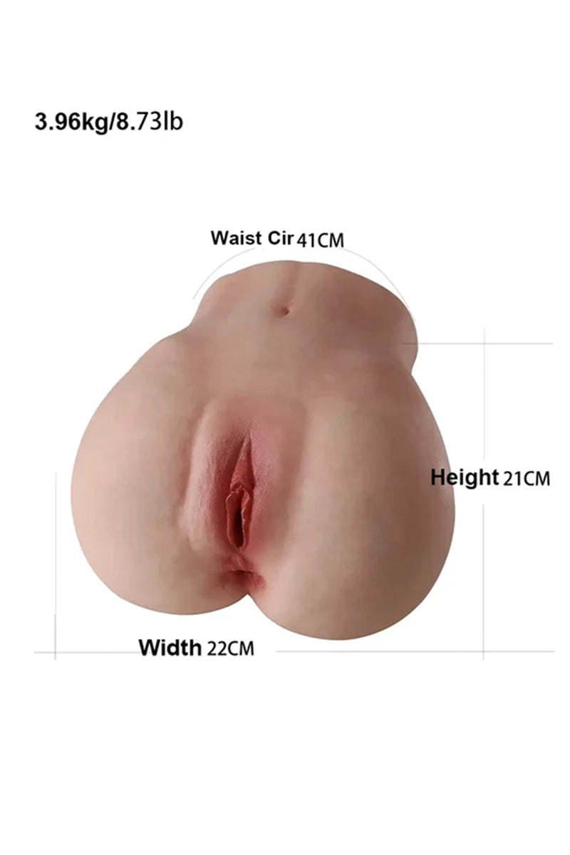 Aiko: 8.73LB Round Soft Silicone Big Butt Pocket Pussy