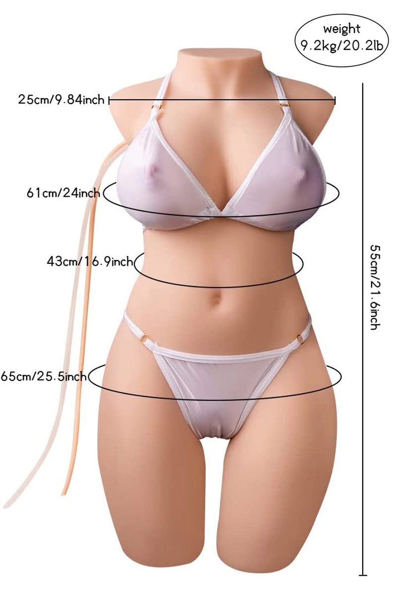 Alethea: 20.28LB Vibrating & Sucking Realistic Female Torso
