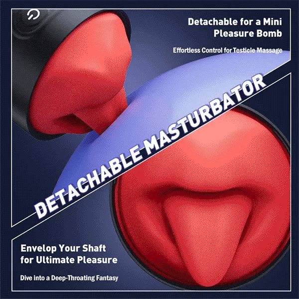 XR10: App Controlled Blowjob Mouth Toy with 9 Tongue Licking & Vibration Modes