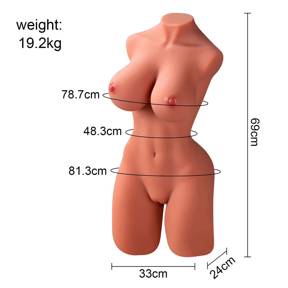 Carmen: 42.32LB Big Boobs Full Torso Sex Doll
