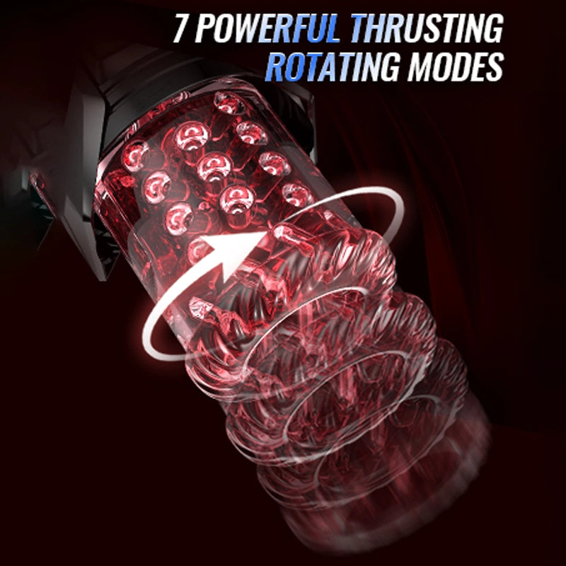 XT20 Pro: App-Control Hands Free Blowjob Masturbator with Thrusting Rotating Sucking Licking Modes