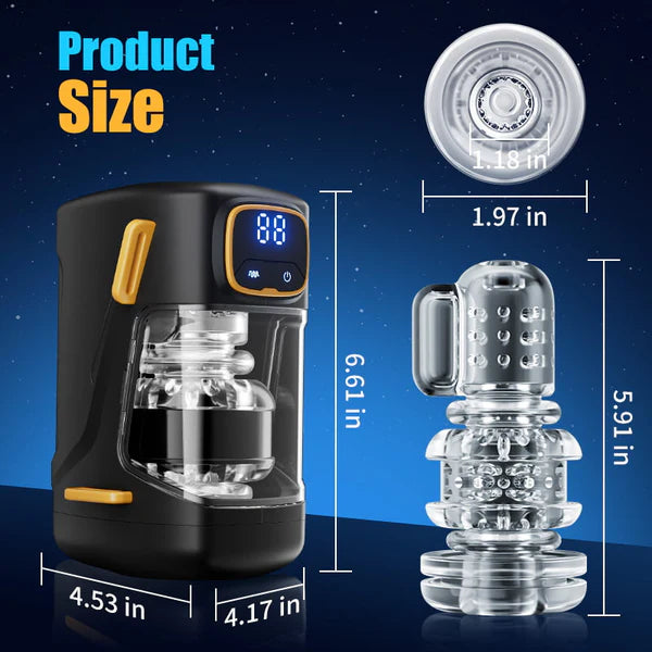 XT2: Wearable 9 Thrusting & Vibrating Hands Free Male Stroker