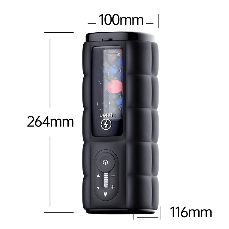 Leten Zero Gravity: 10 Frequency 6 Speed Thrusting Vibrating Stroker with 360° Infrared Heated