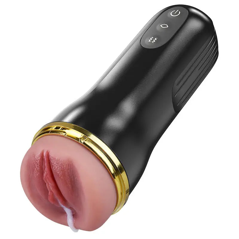 XV6: Pocket Vagina Deep Throat Male Vibrating Masturbator with 10 Vibrating Sucking Modes