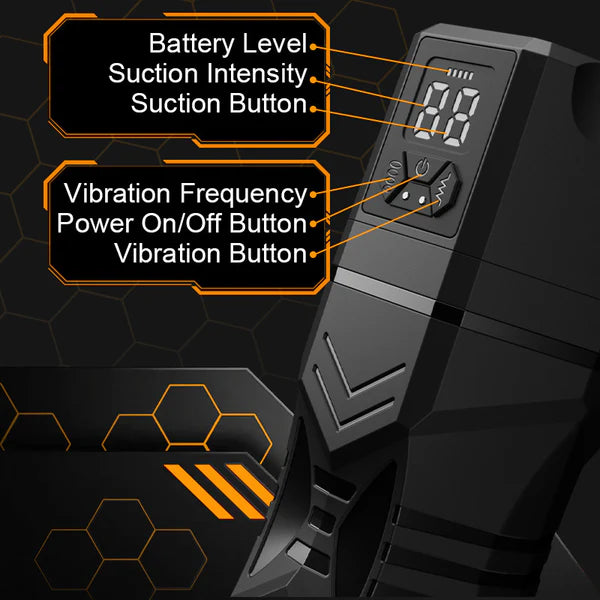 XV10: Realistic Milf Labia Electric Vagina Masturbator with 5 Suction 9 Vibration Modes