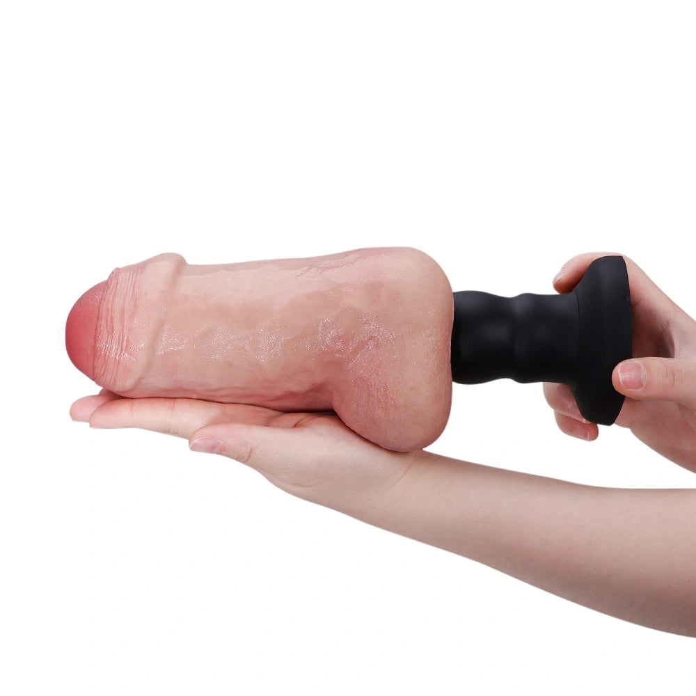 Kimi: 7.3in Realistic Soft Thick Anal Tunnel Silicone Pussy Dildo