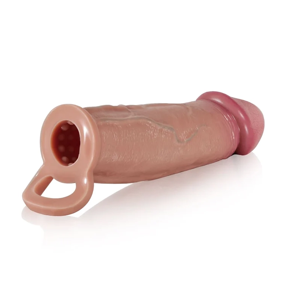 9" x 2.1" Sliding Skin Realistic Big Cock Sleeve