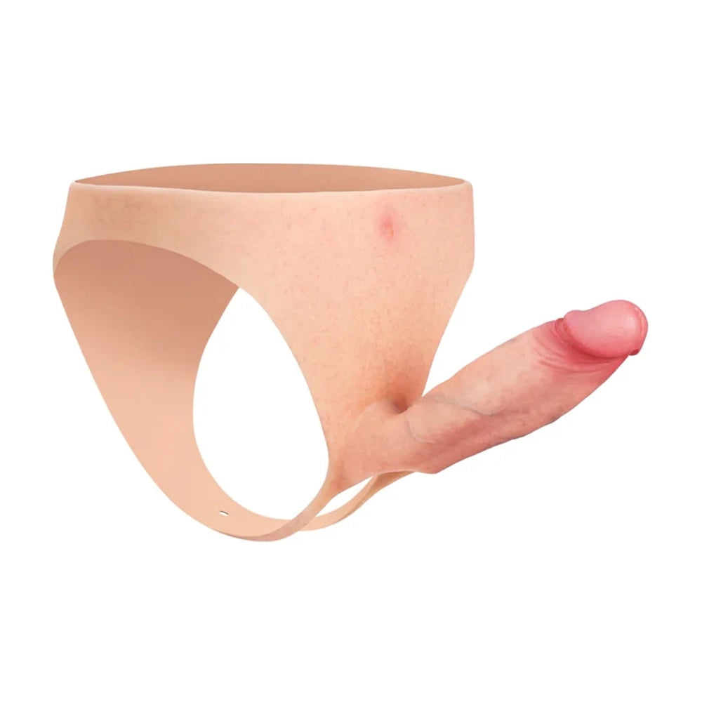 7.8" x 2" Wearable Hollow Penis Sleeve • ED Cock Sleeve