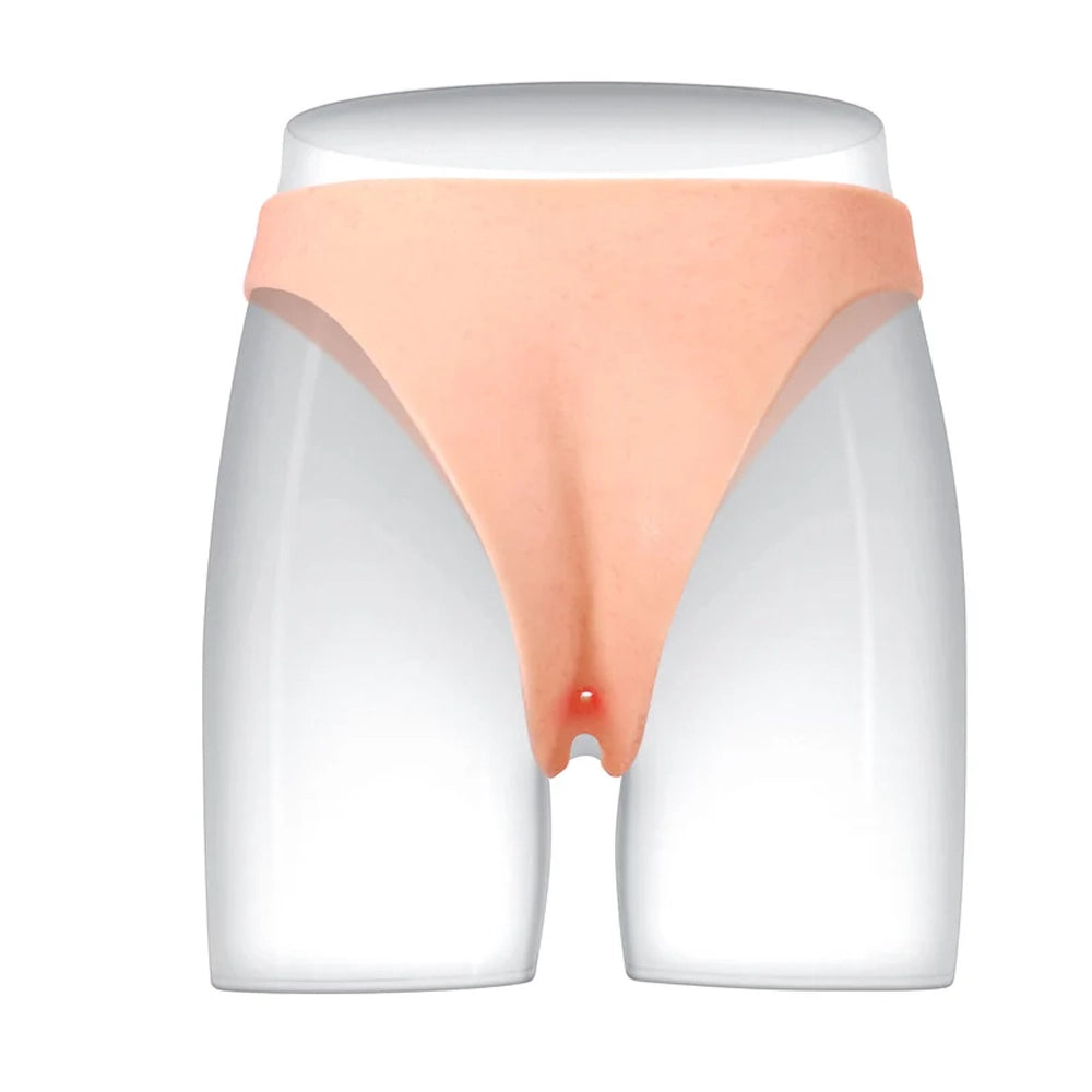 7.8" x 2" Wearable Hollow Penis Sleeve • ED Cock Sleeve