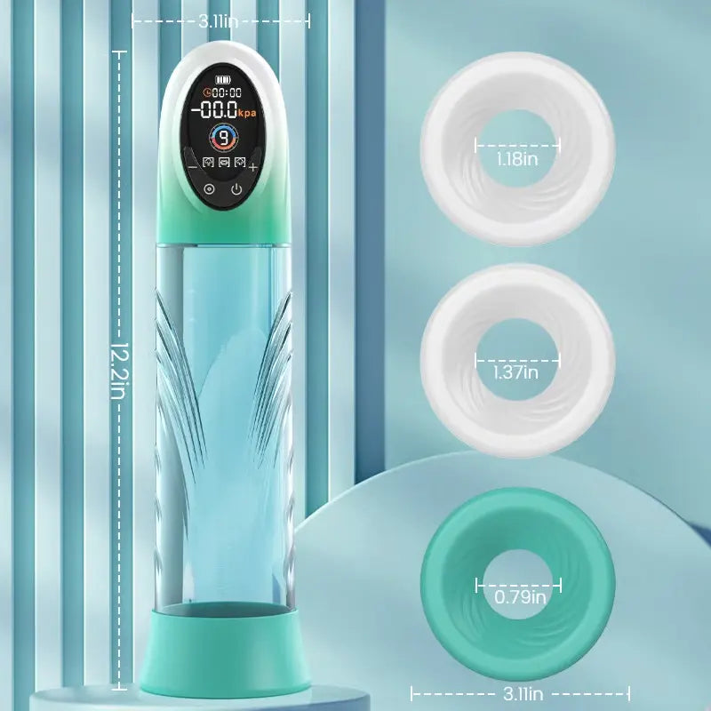 XP14: Electric Vacuum Water Penis Pump with 4 Pressure Levels 9 Sucking